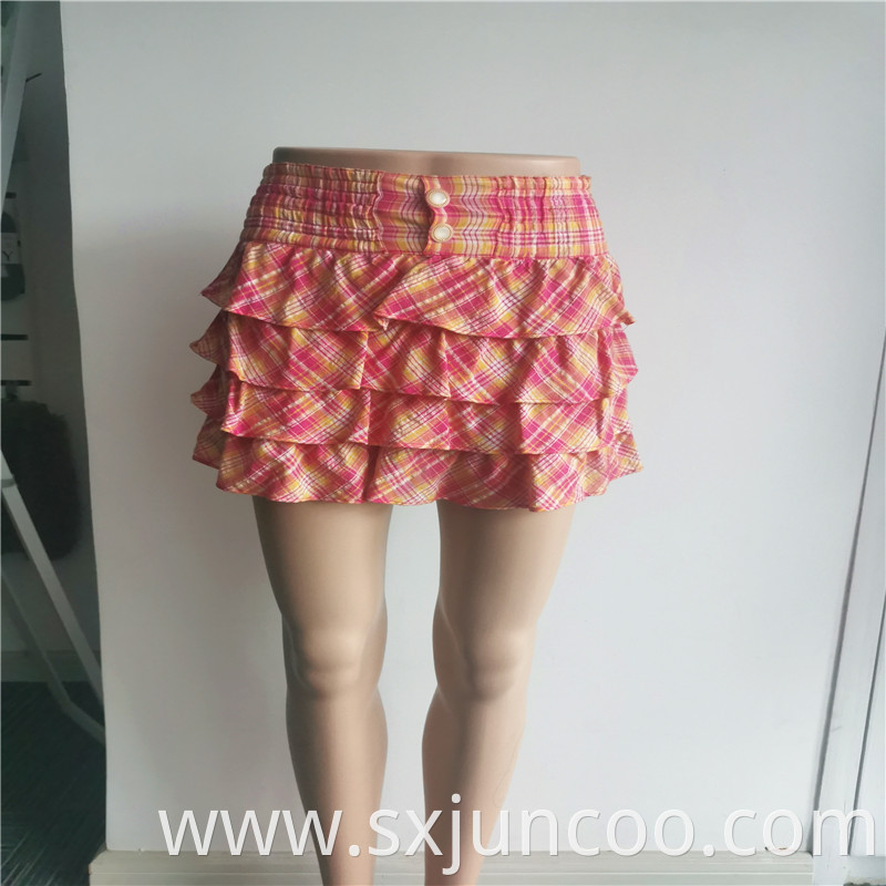 Lady S Cotton Layered Skirt